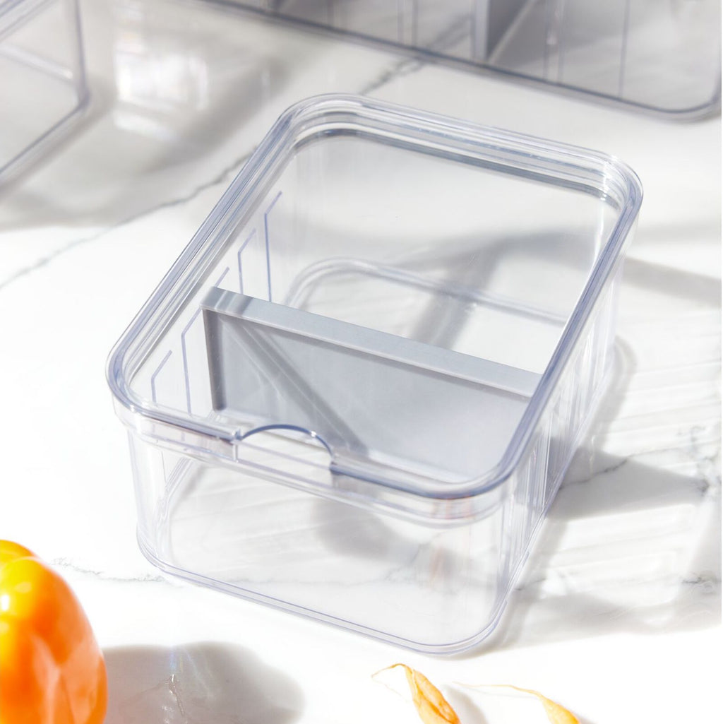 Fridge Divided Bin made with Recycled Plastic