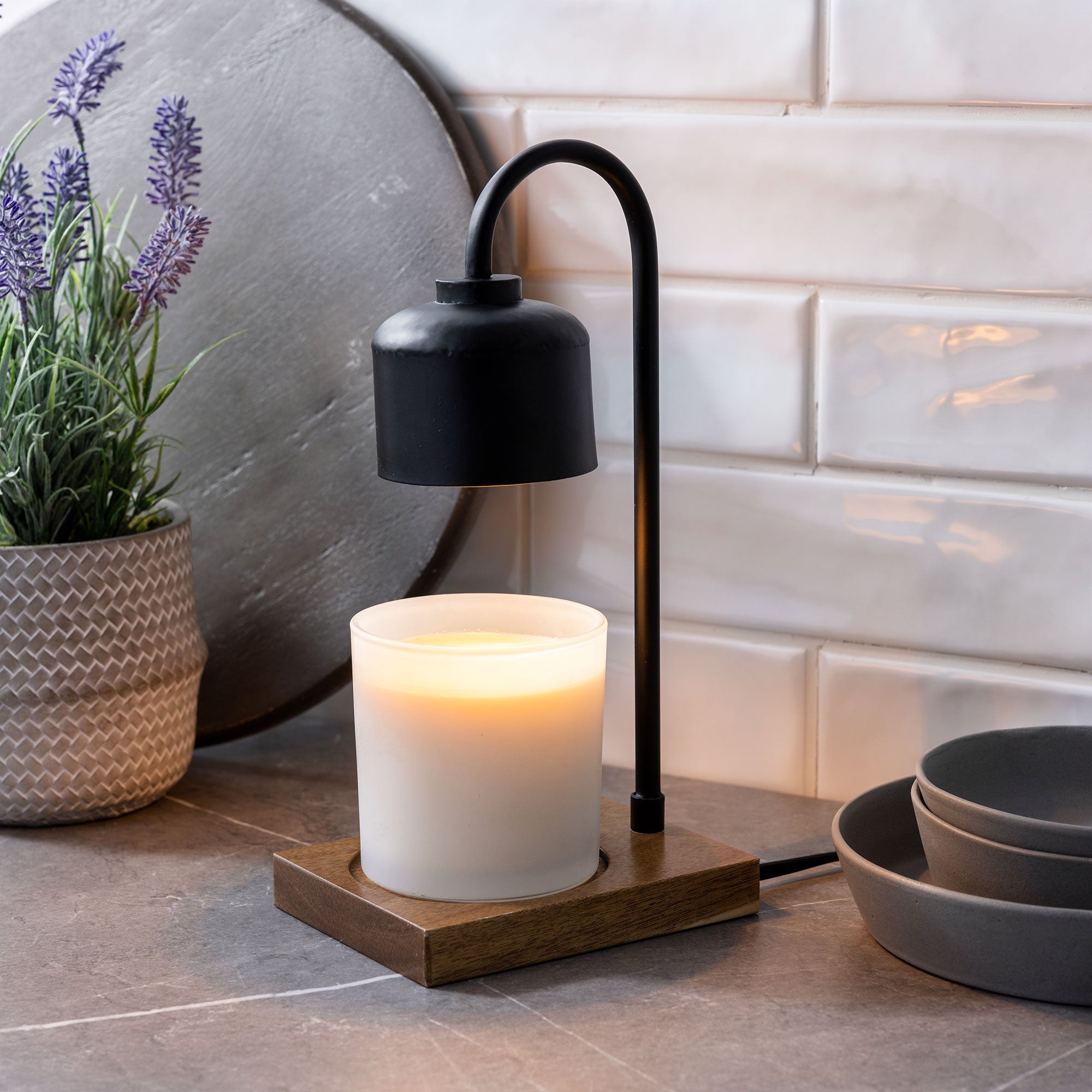 Arched Candle Warmer Lamp