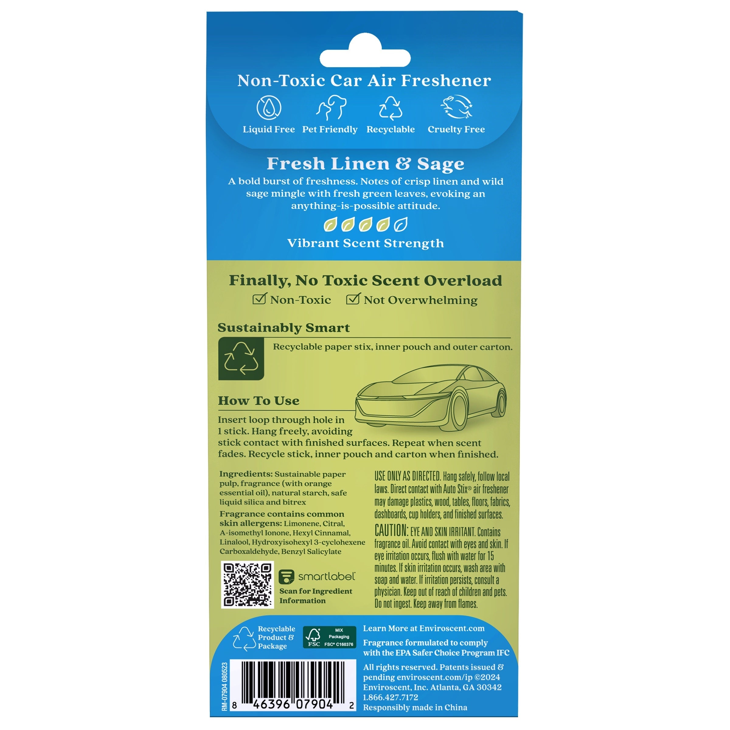 Auto Air Freshener Stix
