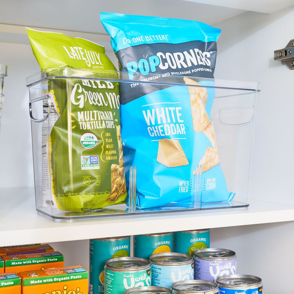 Divided Organizer Bin with Handles made with Recycled Plastic