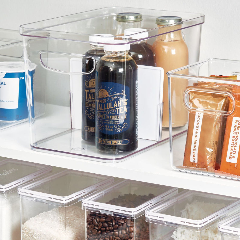 Divided Organizer Bin with Handles made with Recycled Plastic