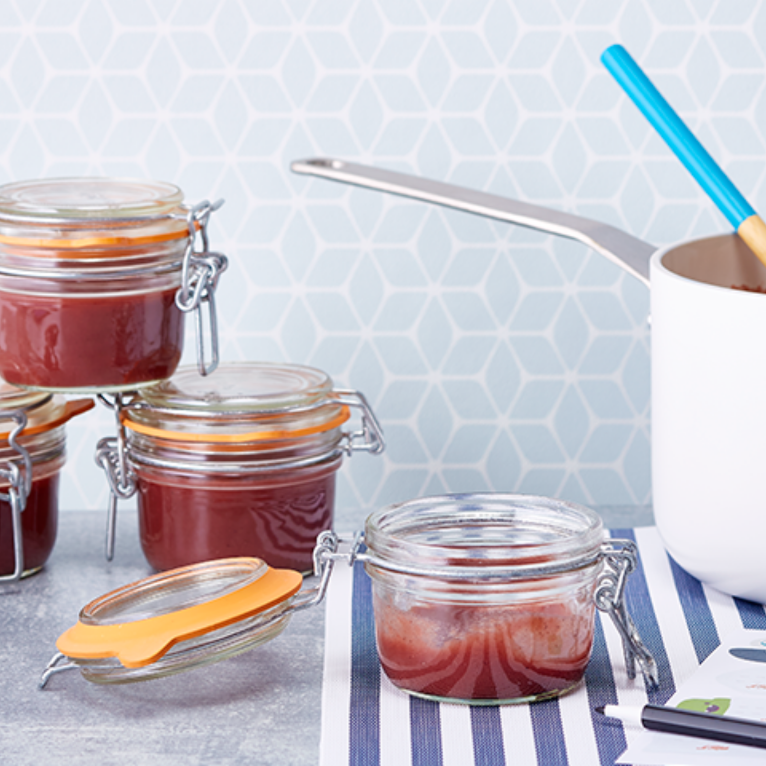 Storage and Canning Glass Jar, 125ml