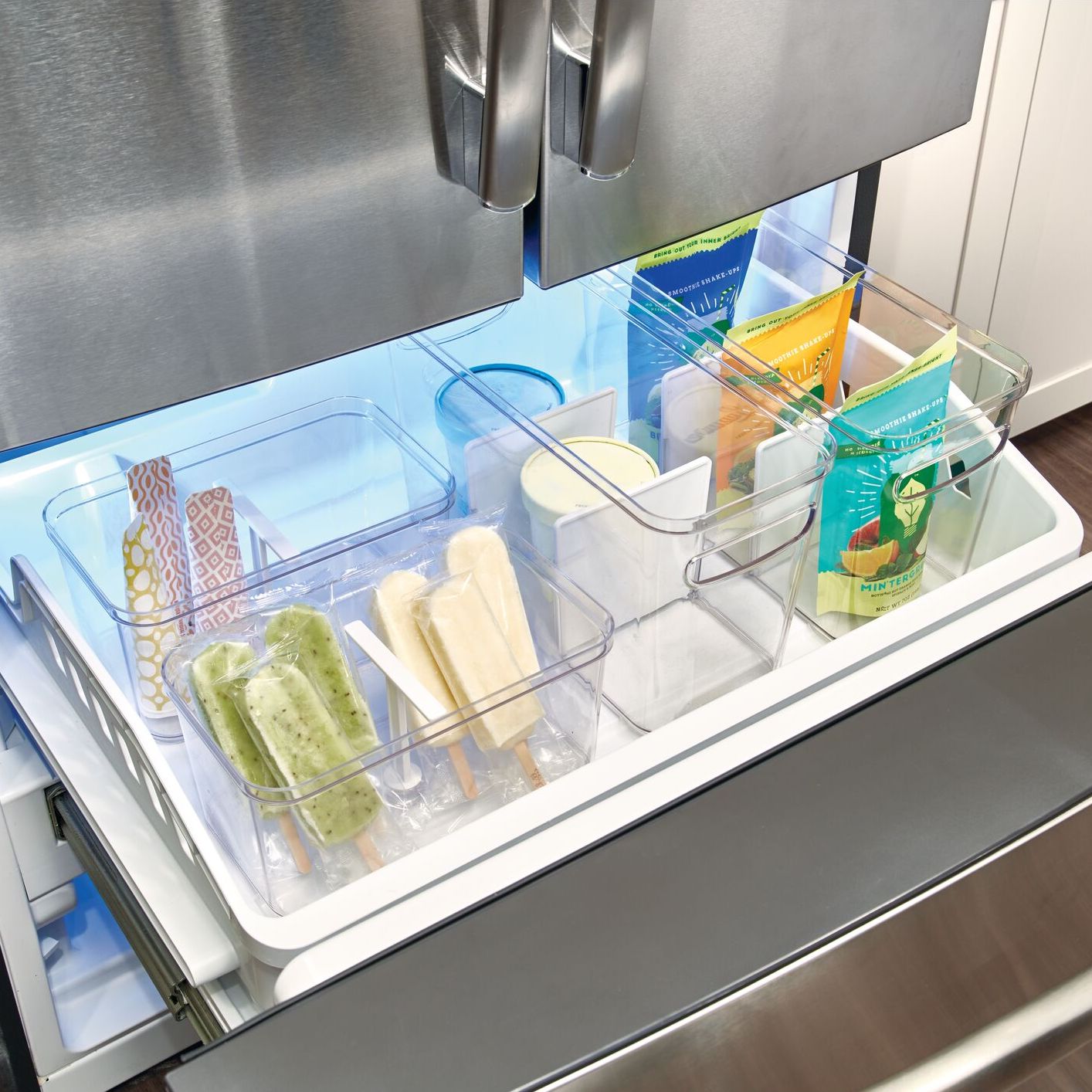 Divided Organizer Bin with Handles made with Recycled Plastic